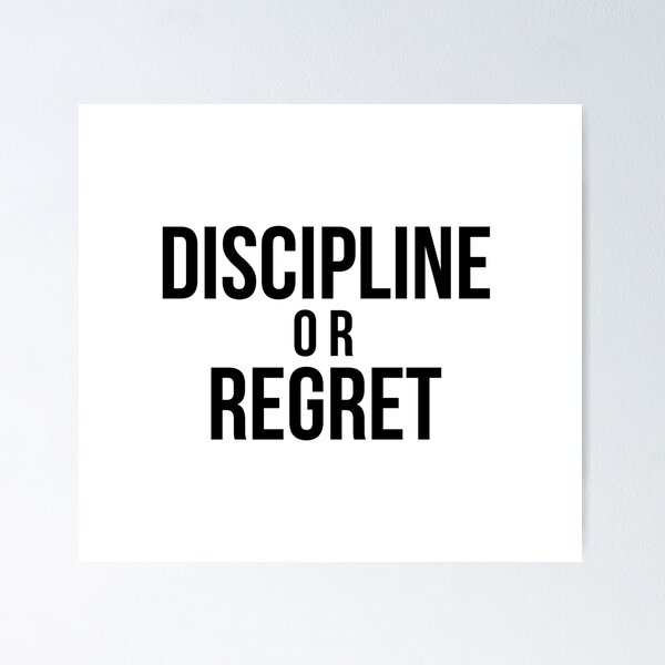 Item preview, Discipline or Regret designed and sold by Healthy AF.