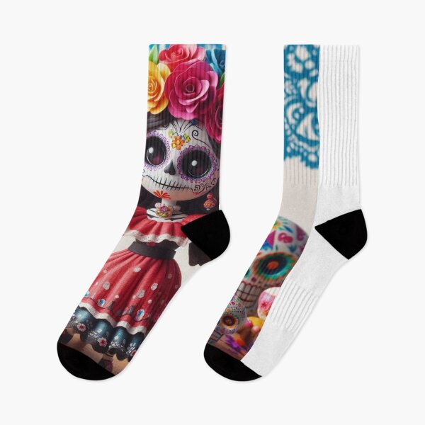 Item preview, colorful catrina designed and sold by Trac-Fusion.