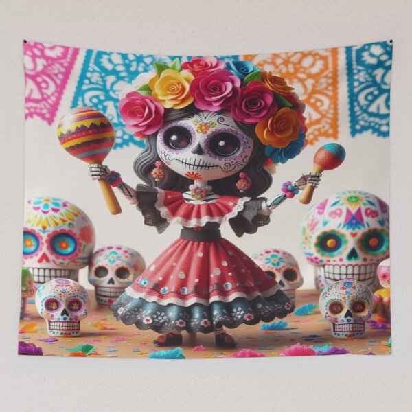 Item preview, colorful catrina designed and sold by Trac-Fusion.