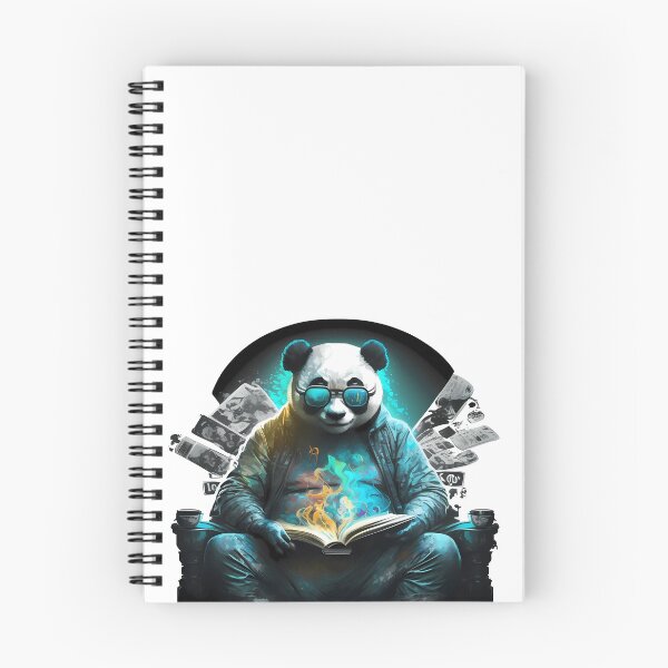 Item preview, Cool Panda Bear as a Bookworm designed and sold by MLArtifex.