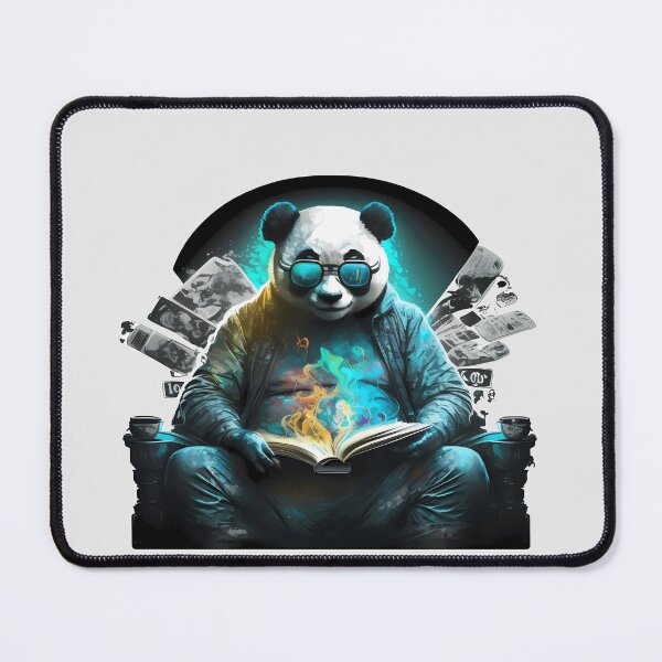 Item preview, Cool Panda Bear as a Bookworm designed and sold by MLArtifex.