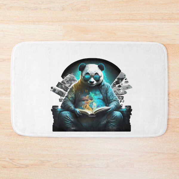 Item preview, Cool Panda Bear as a Bookworm designed and sold by MLArtifex.