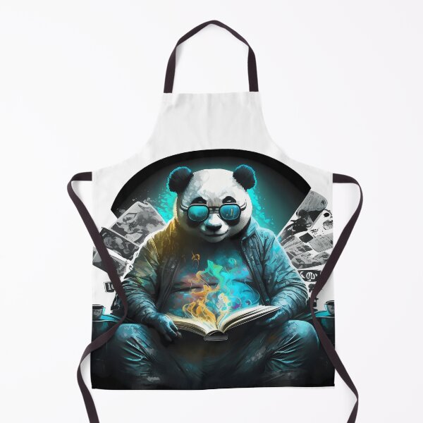Item preview, Cool Panda Bear as a Bookworm designed and sold by MLArtifex.