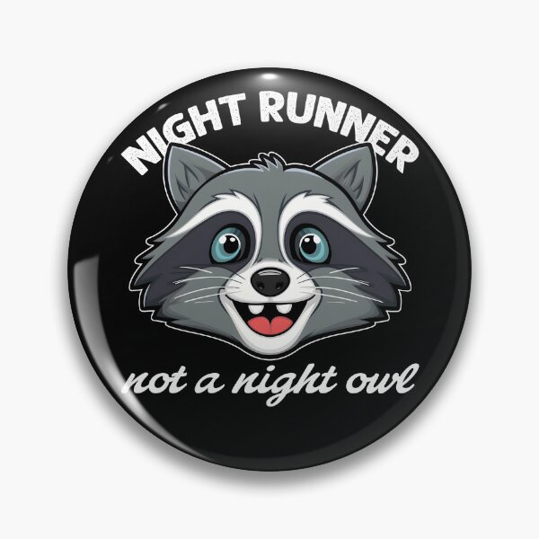Item preview, Night Runner Running Raccoon for raccoon enthusiasts designed and sold by KLArtzStore.