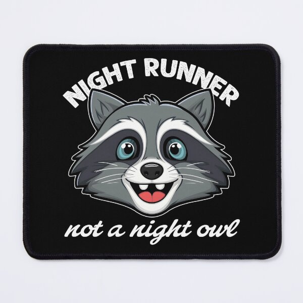 Item preview, Night Runner Running Raccoon for raccoon enthusiasts designed and sold by KLArtzStore.