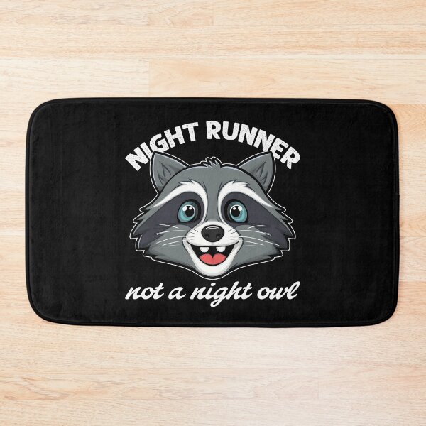 Item preview, Night Runner Running Raccoon for raccoon enthusiasts designed and sold by KLArtzStore.