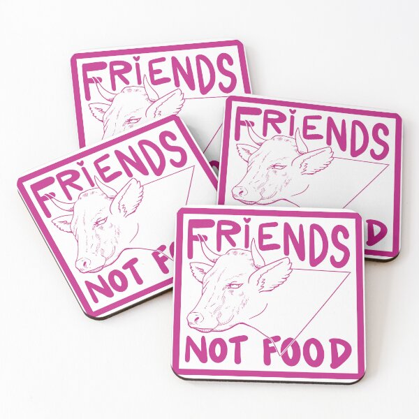 Item preview, Friends Not Food (Pink) designed and sold by Oaktreeish.