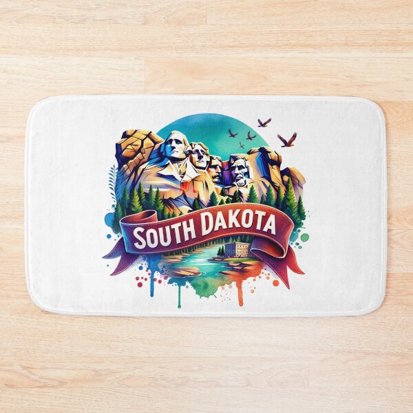Item preview, ✨Retro US State Watercolor Maps – South Dakota - Unique Travel Art T-Shirts, Mugs, Stickers & More designed and sold by artedigital99.