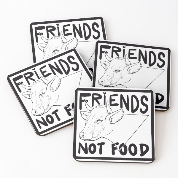 Item preview, Friends Not Food (Black) designed and sold by Tiirabird.