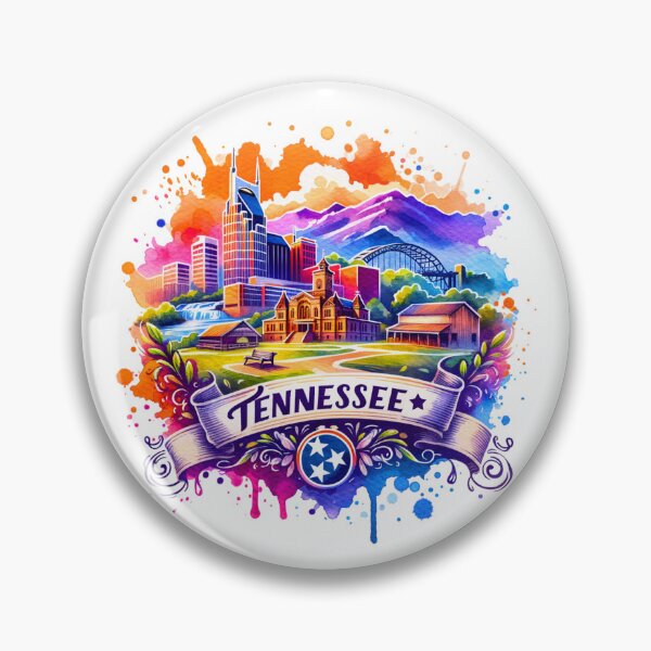 Item preview, ✨Retro US State Watercolor Maps – Tennessee - Unique Travel Art T-Shirts, Mugs, Stickers & More designed and sold by artedigital99.