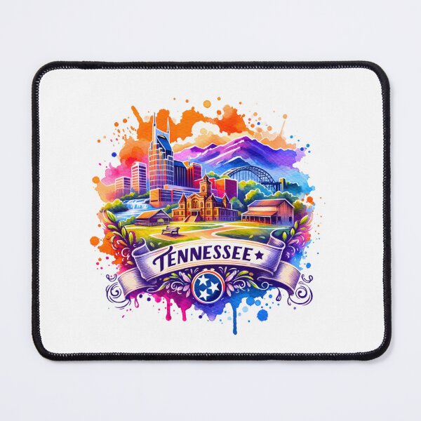 Item preview, ✨Retro US State Watercolor Maps – Tennessee - Unique Travel Art T-Shirts, Mugs, Stickers & More designed and sold by artedigital99.