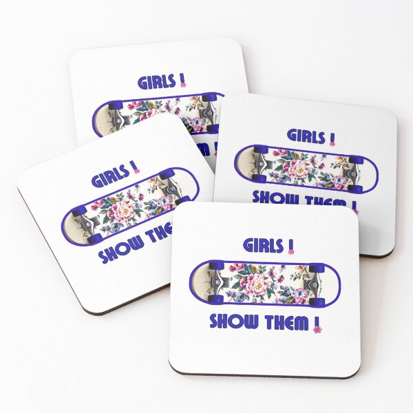Item preview, Girls! Show them! skateboard for a girl, floral pattern, skateboard with flowers designed and sold by silent-violin.
