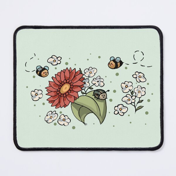 Item preview, Cute bees and bug on flowers  designed and sold by SaelKamila.