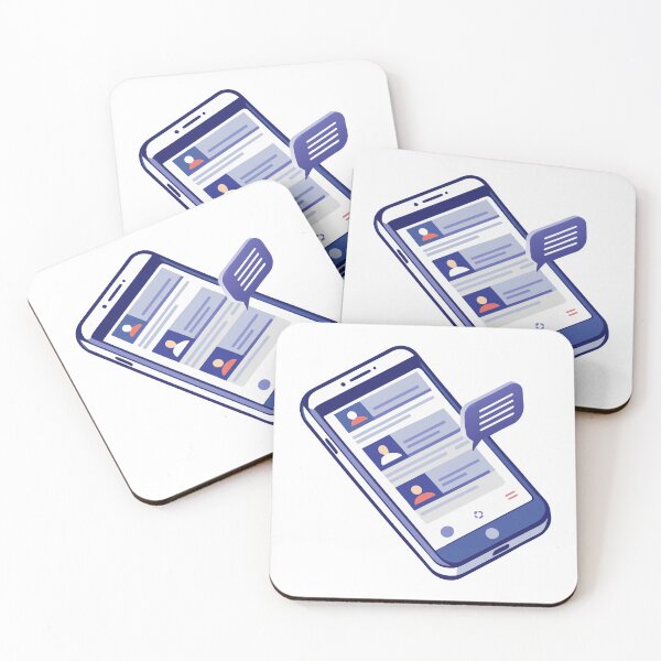 Item preview, Smartphone with Messages on the Screen designed and sold by natalielaf.
