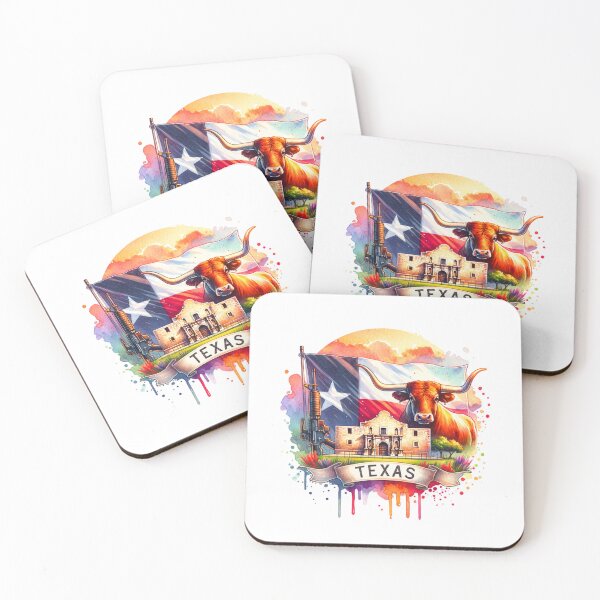 Item preview, ✨Retro US State Watercolor Maps – Texas - Unique Travel Art T-Shirts, Mugs, Stickers & More designed and sold by artedigital99.