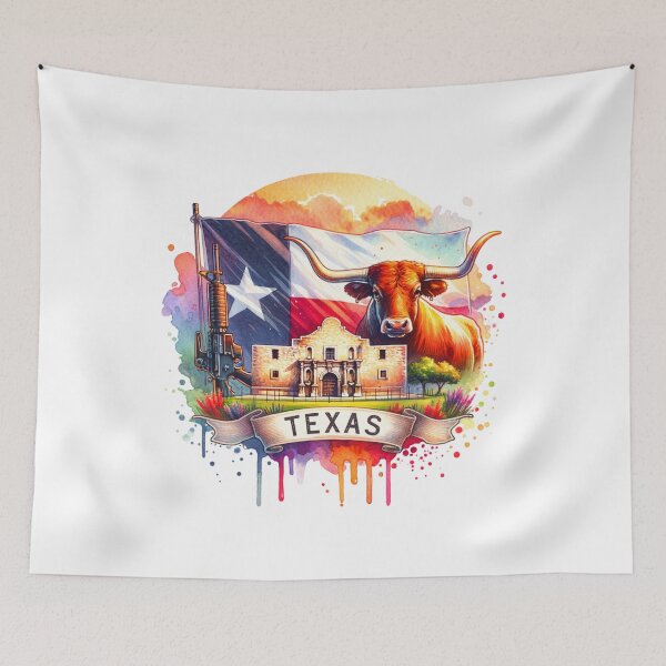 Item preview, ✨Retro US State Watercolor Maps – Texas - Unique Travel Art T-Shirts, Mugs, Stickers & More designed and sold by artedigital99.