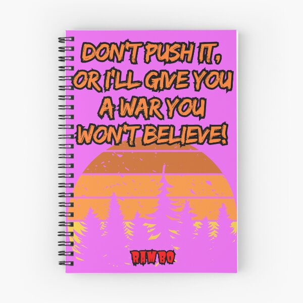 Item preview, Rambo, First Blood, Quote designed and sold by MountainAndSea.