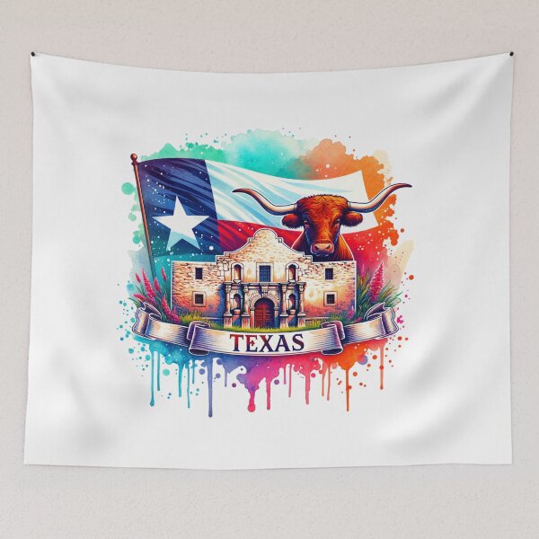Item preview, ✨Retro US State Watercolor Maps – Texas - Unique Travel Art T-Shirts, Mugs, Stickers & More designed and sold by artedigital99.