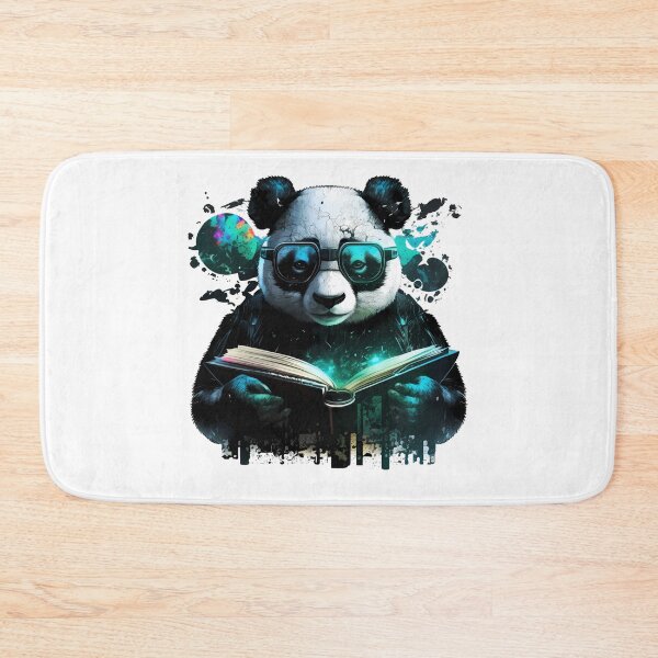 Item preview, Cool Panda Bear as a Bookworm designed and sold by MLArtifex.