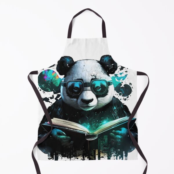 Item preview, Cool Panda Bear as a Bookworm designed and sold by MLArtifex.