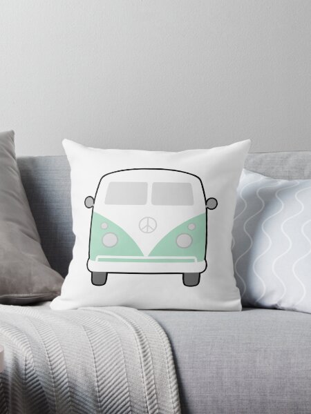 Item preview, Retro Van- Vintage Bus- Mint Green Teal designed and sold by Im-That-Teacher.