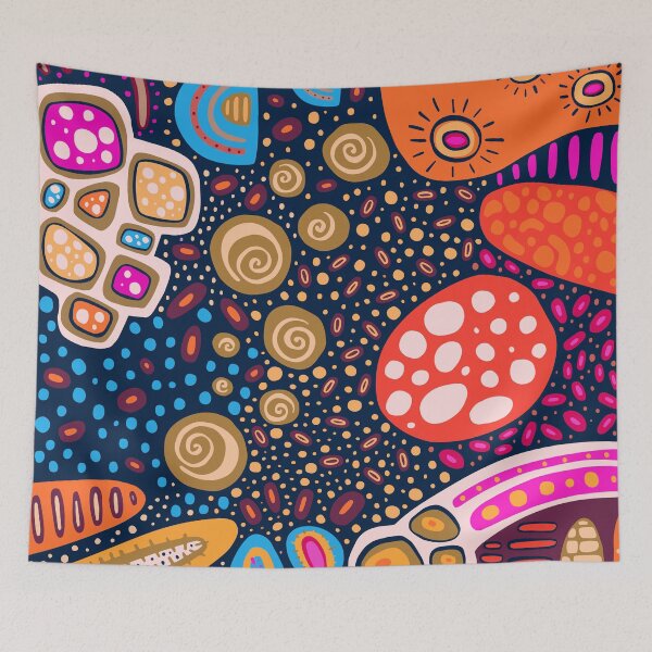 Item preview, modern colorfull wallpaper designed and sold by Erlin Rudho.