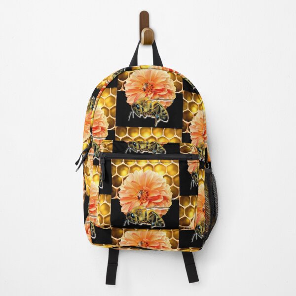 Item preview, Honeybee With Comb & Flower Colorful Design designed and sold by EarthArtDesigns.