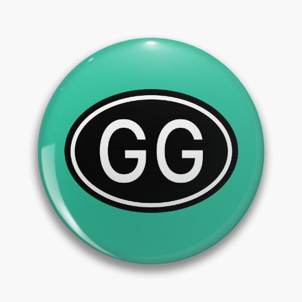 Item preview, GG Initials Monogram Oval White Letters designed and sold by Jeallan Designs.