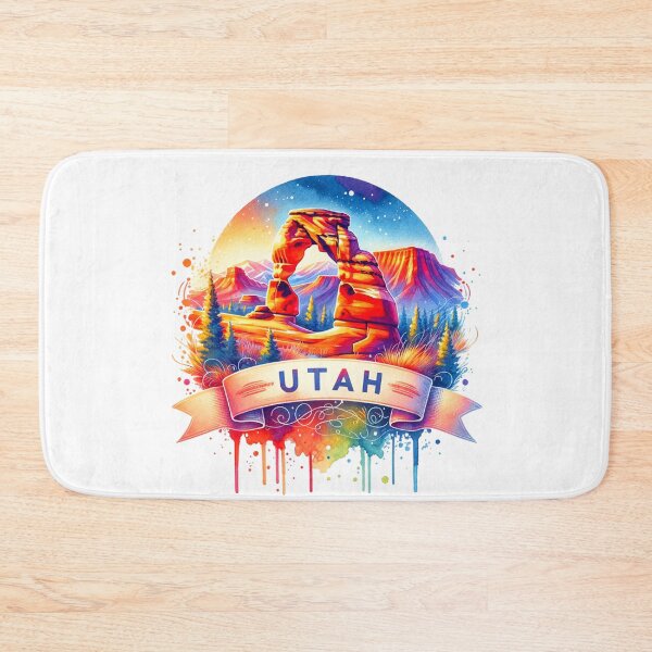 Item preview, ✨Retro US State Watercolor Maps – Utah - Unique Travel Art T-Shirts, Mugs, Stickers & More designed and sold by artedigital99.