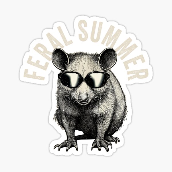 Item preview, Feral Opossum Summer T-Shirt  designed and sold by Extra Rice Tees.
