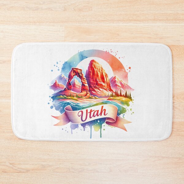 Item preview, ✨Retro US State Watercolor Maps – Utah - Unique Travel Art T-Shirts, Mugs, Stickers & More designed and sold by artedigital99.