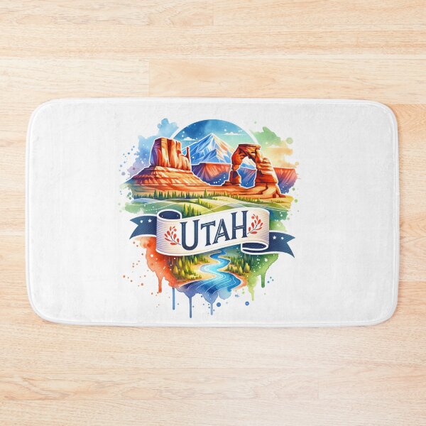 Item preview, ✨Retro US State Watercolor Maps – Utah - Unique Travel Art T-Shirts, Mugs, Stickers & More designed and sold by artedigital99.