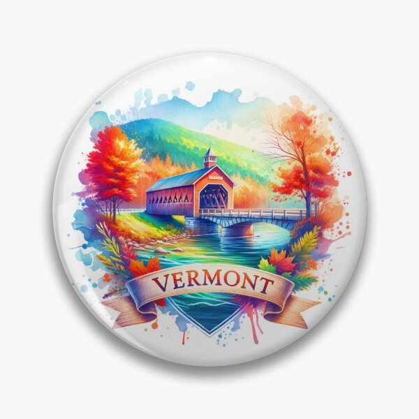 Item preview, ✨Retro US State Watercolor Maps – Vermont - Unique Travel Art T-Shirts, Mugs, Stickers & More designed and sold by artedigital99.