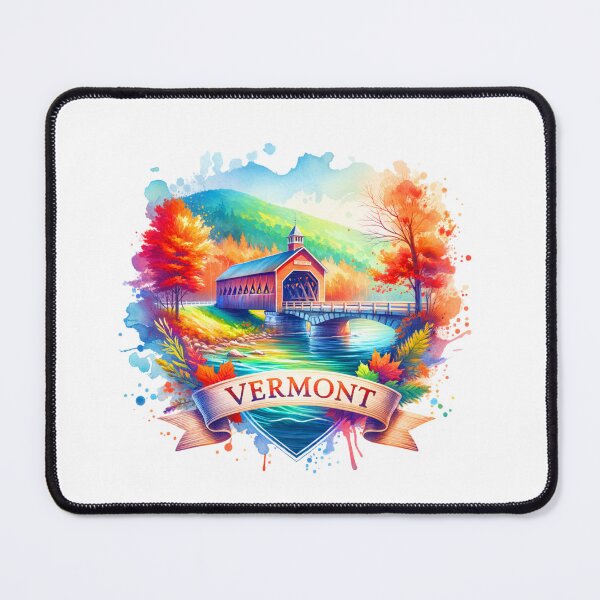 Item preview, ✨Retro US State Watercolor Maps – Vermont - Unique Travel Art T-Shirts, Mugs, Stickers & More designed and sold by artedigital99.
