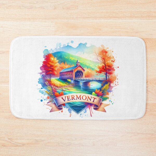 Item preview, ✨Retro US State Watercolor Maps – Vermont - Unique Travel Art T-Shirts, Mugs, Stickers & More designed and sold by artedigital99.