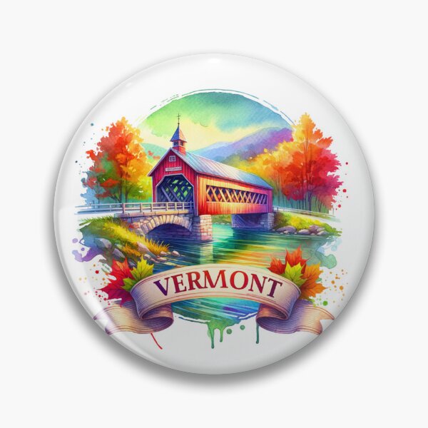 Item preview, ✨Retro US State Watercolor Maps – Vermont - Unique Travel Art T-Shirts, Mugs, Stickers & More designed and sold by artedigital99.