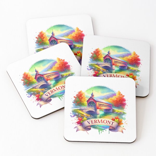 Item preview, ✨Retro US State Watercolor Maps – Vermont - Unique Travel Art T-Shirts, Mugs, Stickers & More designed and sold by artedigital99.