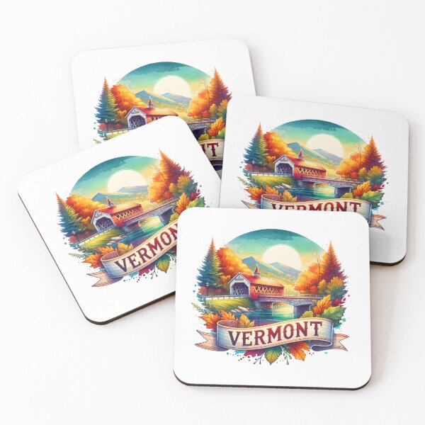 Item preview, ✨Retro US State Watercolor Maps – Vermont - Unique Travel Art T-Shirts, Mugs, Stickers & More designed and sold by artedigital99.