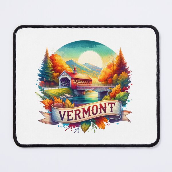 Item preview, ✨Retro US State Watercolor Maps – Vermont - Unique Travel Art T-Shirts, Mugs, Stickers & More designed and sold by artedigital99.