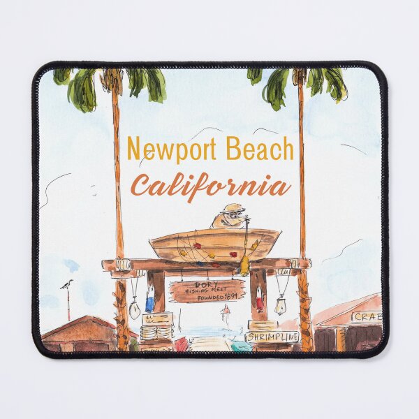 Item preview, Newport Beach California – Fun Coastal Art designed and sold by Fun Travel Art.
