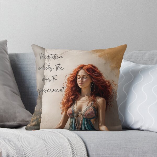 Item preview, Empowered Serenity – Bohemian Meditation Art designed and sold by IManifestArt.