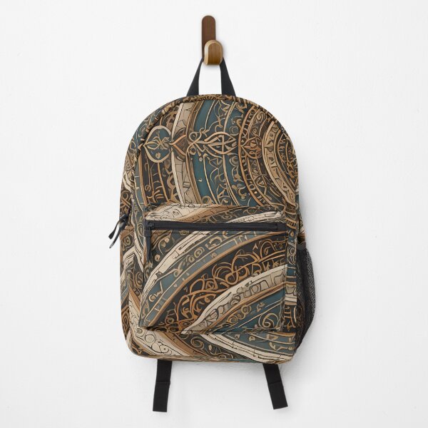 Item preview, Intricate Mandala in Beige and Navy Blue designed and sold by MandalasShops.