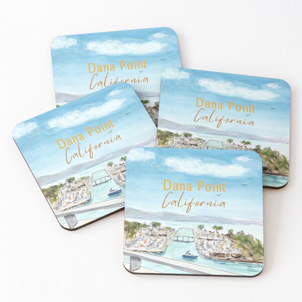 Item preview, Dana Point Harbor – Fun California Art designed and sold by Fun Travel Art.