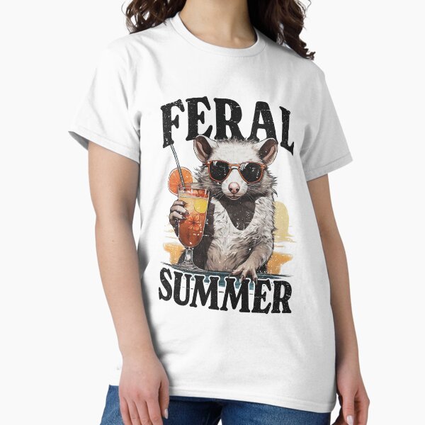 Item preview, Feral Opossum Summer T-Shirt  designed and sold by Extra Rice Tees.
