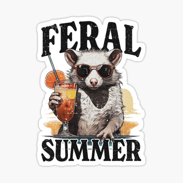 Item preview, Feral Opossum Summer T-Shirt  designed and sold by Extra Rice Tees.