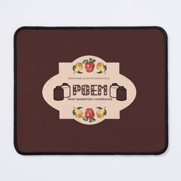 Item preview, "Poem" Canning Fruit Sticker - Shirley Jackson Academia Label - Poem Fruit Marketers Cooperative designed and sold by LochNestFarm.