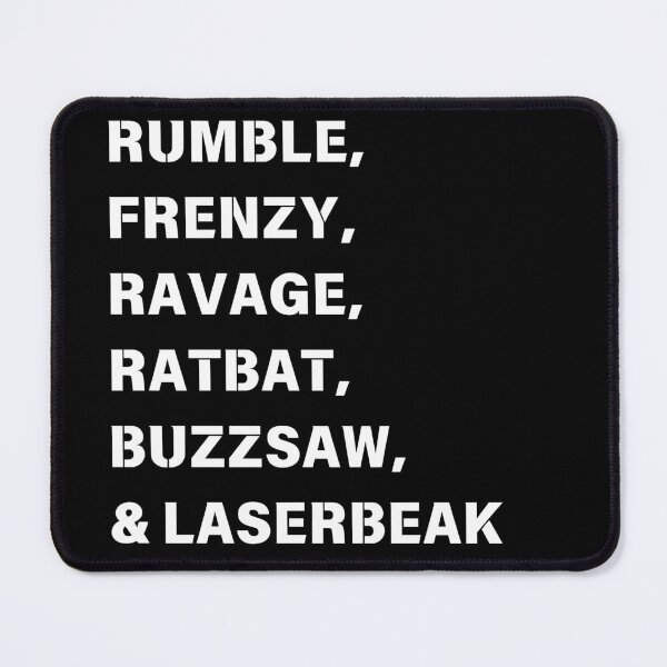 Item preview, Rumble, Frenzy, Ravage, Ratbat, Buzzsaw, Laserbeak designed and sold by NerdyNoveltees.