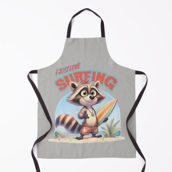 Item preview, A cool and funny raccoon with a surfboard designed and sold by Animal world designs.