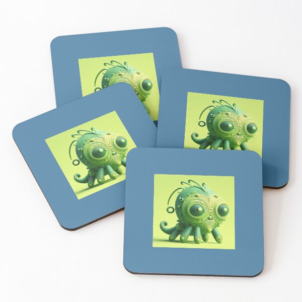 Item preview, Friendly Abstract Alien Critter Lime #1 designed and sold by Comicalcreation.