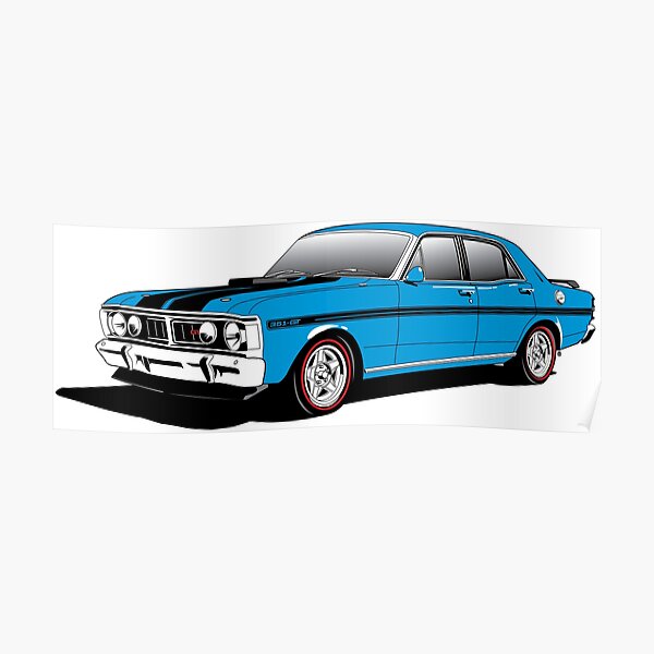 Collectable FORD FALCON XY GT HO 351 New STICKA PACK Ultra White